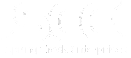 spring creek enterprises logo white